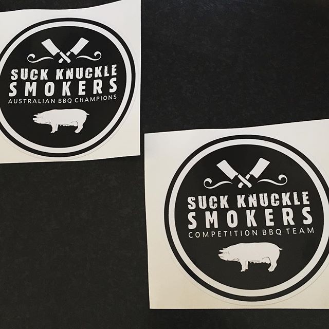 STICKER LOVE from @suck_knuckle_smokers - cheers crew.. straight to the ‘BBQ Wall of Fame’ they go !! 🏻