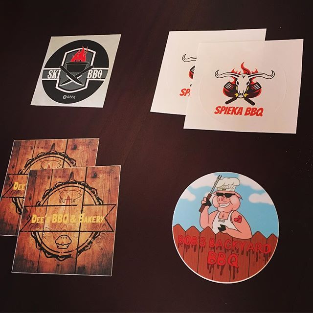 Sticker love from @skibbq @spieka_bbq @dees_bbqandbakery @bobsbackyardbbq - thanks crew.. 🏻 - if you haven’t received one from me yet.. you soon will.. 🏻