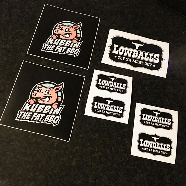 Sticker love from @rubbinthefatbbq @lowballs_get_ya_meat_out - thanks crew.. 🏻 - if you haven’t received one from me yet.. you soon will.. 🏻