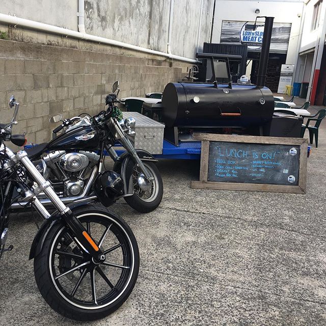 Work to Ride.. Ride to Work.. @lownslowmeatco - hit us up for a killer BBQ lunch - Friday to Sunday 9:30am till 2pm 🏻🏻🏻 - or for all your Fresh Meat, Rubs, Sauces, BBQ Fuels, Hardware Needs & more.. 7 Days a week !! - 1/40 Container St, Tingalpa, Qld.