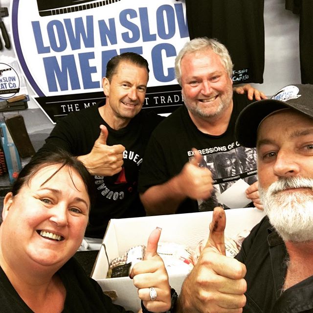 The crew from @highland_q popped in to @lownslowmeatco whilst in town for the Brissy comp.,! Nice to meet you guys ! 🏻🏻🏻