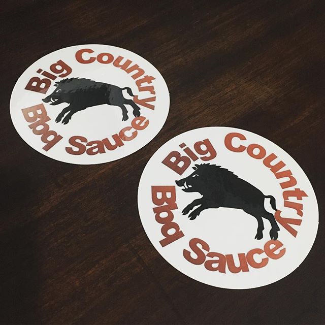 Some Sticker Love from @bigcountrybbqsauce  - sorry about the delay in posting pics up, I’ll get yours out ASAP !! #unitedwallofbbqaus