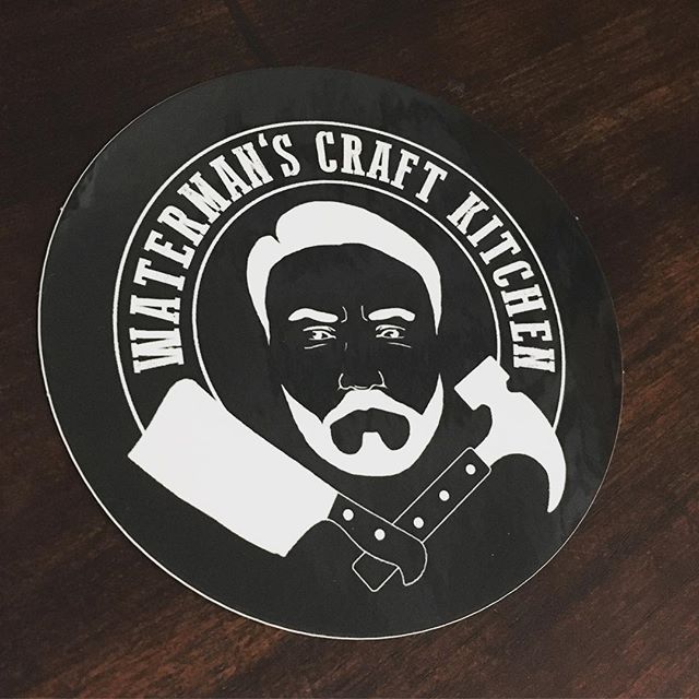 Some Sticker Love from @watermans_craft_kitchen  - sorry about the delay in posting pics up, I’ll get yours out ASAP !! #unitedwallofbbqaus