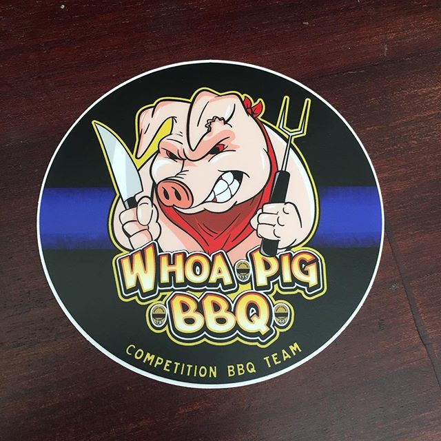 Sticker Love from @whoapigbbqteam - thanks crew, if I haven’t sent you one of mine yet, I soon will do ! 🏻 #unitedwallofbbqaus