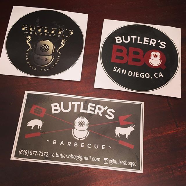 Sticker Love from @butlersbbqsd - thanks crew, if I haven’t sent you one of mine yet, I soon will do ! 🏻 #unitedwallofbbqaus