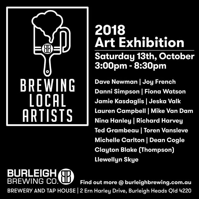 Tomorrow afternoon - you can find us at @burleighbrewing serving up “Knock Out” BBQ, from 3pm till 8:30pm or till Sold Out !? Beers, Art and BBQ.. what isn’t there to like ?? Come at us... 🏻