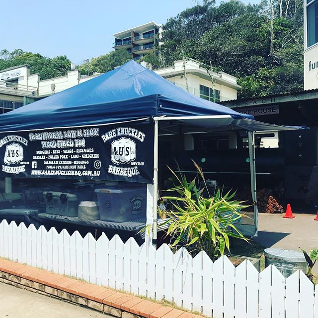 Get on down to @suttonsbeachpavilion today for some Bare Knuckles BBQ.  We are all ready to serve up your BBQ goodness from 10.30 till 2 !  #howstheview #suttonsbeach #bkb #bareknucklesbbq #redcliffe #brisbane