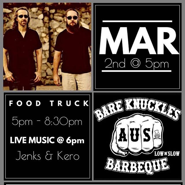 This SATURDAY - I’m going to be having a blast at @thirsty_chiefs - serving up my Que and hitting those Mango Beers !!! 🏻 #Repost @thirsty_chiefs・・・This SATURDAY night - BEERS, BBQ & LIVE MUSIC! @bareknucklesbbq serving @ 5pm and 6pm local duo JENKS & KERO are ready to Rock the night away!Plenty of choice from the bar with beer, cider & soft drinks + BYO wine welcome! Cheers  #supportlocal #thirstychiefs #drinklocal #northlakesbrewery #followmetobeer #beer #northlakes #livemusicvenue #cheerstobeersandgreattimes #brewerylife #brisbanefoodtruck #eatlocal #brisbane #brewery #childfriendlyvenue #drinklocalcraftbeer #brisbanenorthside #supportlocalmusic #northlakescommunity #brisbanebrewery