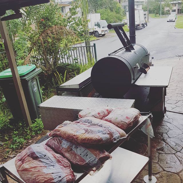 It might be wet & miserable today.. but at least its a hell of a lot cooler ! Smoke em' if you got em'  #bareknucklesbbq #radarhillsmokers #radarhillsmoker #lownslowbbq #lownslowbrisbane #lownslow #bbq #barbeque #barbecue