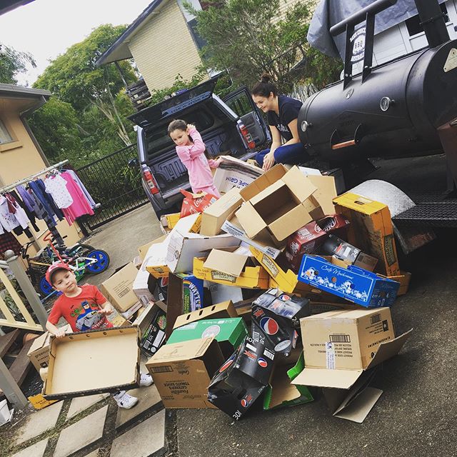 So.. who else has this problem !?!? Time to dispose of.. and everyone is chipping in !!! #cardboardcastles #afewweeksofwork #ifonlyitwasworthmoney