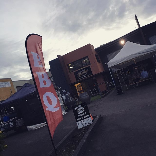 All ready for a big night at @bacchus_brewing - serving now till late !! Come at us.. Unit 1 / 2 Christine Place, Capalaba-#lownslow #lownslowbbq #barbeque #barbecue #brisket #pork #chicken #lamb #brisbane #bareknucklesbbq