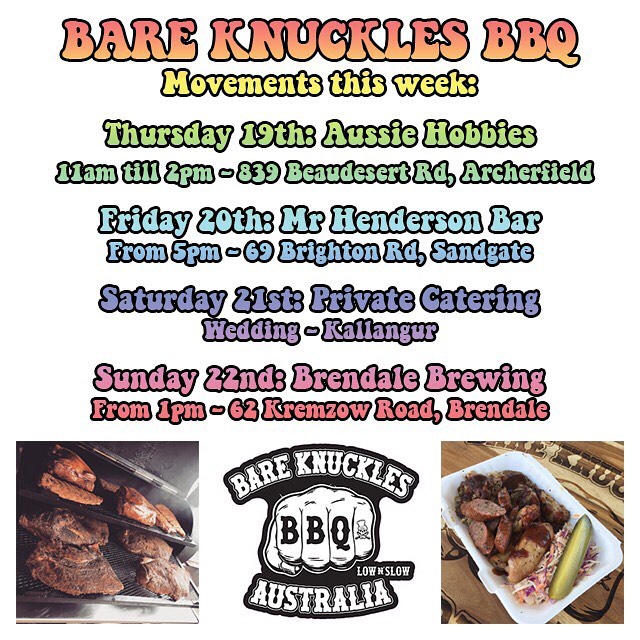 Movements This Week:Thur: @aussiehobbiesshop Fri: @mrhendersonbar Sat: Private Wedding CateringSun: @brendalebrewingco -Note: Later start on Thursday of this week !! (Have to get my kids to school prior)- #lownslow #lownslowbbq #traditionalbbq #itsgoodbbq #woodfired #brisbane #queensland