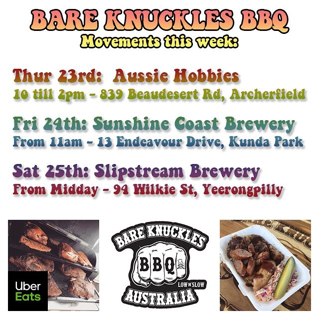 This weeks movements.. and our last true week of getting out and about.. as from next month the focus is on the shop.... . . . Thur: @aussiehobbiesshop Fri: @sunshinecoastbrewery Sat: @slipstreambrewing . . . . As of next week, we’ll still be doing Aussie Hobbies on a Thursday.. and then Pop-Ups at the shop Fri/Sat/Sun till the doors open !!!