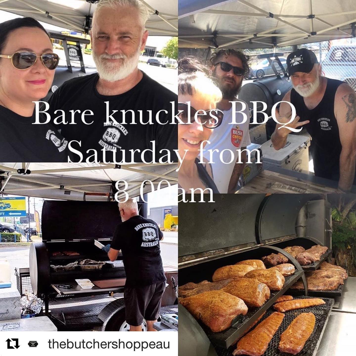 FREE BBQ - “You read right.. FREE Bare Knuckles BBQ” at The Butcher Shoppe Cannon Hill - whilst it lasts..! This coming Saturday !! See you there.. 🏻#Repost @thebutchershoppeau・・・It’s our 4th birthday  and we are celebrating! - Saturday from 8.00am we have the awesome Jamie from @bareknucklesbbq cooking up a storm!Brisket, Boston butts, sausages. Come down and say hi and grab your free taste tester box. #lowandslow #lowandslowbbq #bareknucklesbbq #protein #brisket #bostonbutt #sausages #bbq #thebutchershoppeau #birthday #celebrating . . . . #lownslow #barbeque #barbecue #itsgoodbbq  #brisbane #queensland #australia #allinnbrewingco #traditionalbbq #bareknucklesbarbeque #bareknucklesbarbecue #bareknucklesbbqaus  #bareknucklesbbqaustralia #bareknucklesbarbecueaustralia #barknucklesbarbecueaus #bareknucklesbarbequeaus #bareknucklesbarbequeaustralia #ubereats