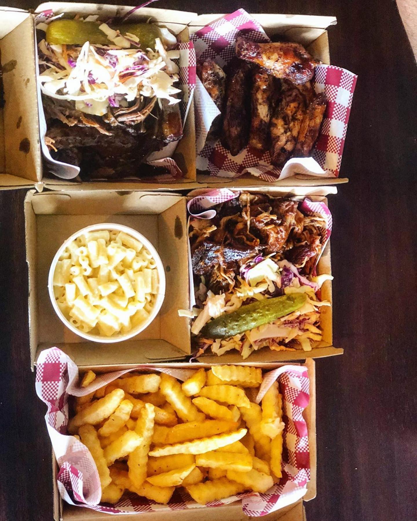 #Repost @onthegrillinthekitchen・・・Finally checked out @bareknucklesbbq It did not disappoint. We ordered the brisket box, pork box, Smokey wings, Mac cheese and chips. Brisket was tender and mouth watering, pork was amazing, wings Smokey and delicious, and between us and our fussy little fella he demolished the Mac and cheese and chips. You can definitely feel the love of a family owned business walking into this place; the owner checking on his customers and managing the pit for his chicken wings and his wife and kids working hard too. It was a pleasure to have a yarn with the owners about all things bbq, how they created their shop and our mutual love for lanes rubs @lanesbbqau. Pop in and say hello and enjoy some awesome bbq. #aussiebbq #brisbanelocalbusiness #brisket #smokedwings #onthegrillandinthekitchen #lanesbbq #bareknucklesbbq #pulledpork #aussiepitmasters #lowandslow #americanbbq #foodporn #brisbanefood #brisbanefoodies