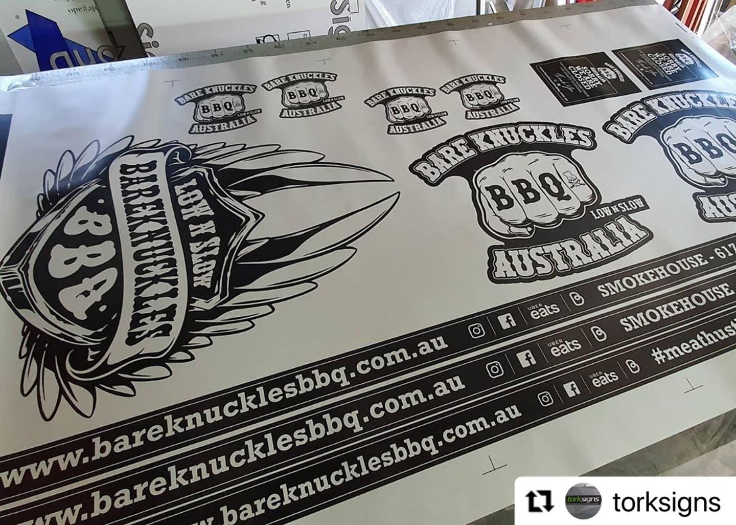 I can’t wait for Tony to pimp my ride !!#Repost @torksigns with @make_repost・・・Bare Knuckles BBQ. (Printed - Ute & Gate Signage).#torksigns #queensland #brisbane #signs #signmakers #signagedesign #fabrication #installation #branding #advertising #bareknuckles #traditional #lownslow #bbq #aus @bareknucklesbbq #salisbury