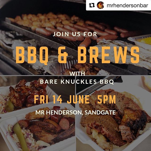 #Repost @mrhendersonbar・・・Are you BBQ lover??JD will be smoking up a storm this Friday night!!