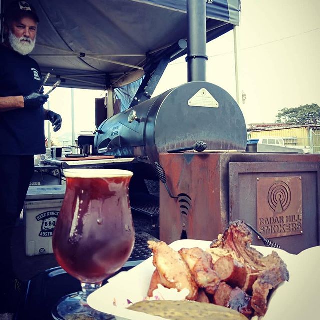 #Repost @hubbrewing・・・Smoked meats, smoked beer.  What better way to welcome @bareknucklesbbq to the Hub than to pair their sensational low n slow BBQ food than with our new Rauchbier (German Smoked Malt beer), 'Low 'n Slow Bro'. It's a match made in (meat) heaven! Thanks to @low_n_slow_bro for the inspiration for a great beer name. I bet you never thought you'd be immortalised in a beer name 😎If you're looking for somewhere to go after the @greenheartfair today,  come down for some awesome beers and bbq food. .. #lownslow #bbq #rauchbier  #smokedbeer #hubb #geebung #sundaysession