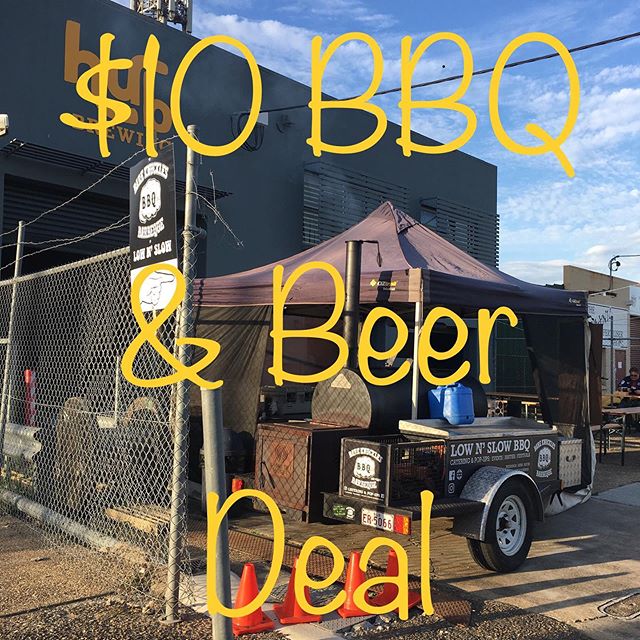 Today at @hubbrewing - BBQ Lunch and a Beer for $10 - 1pm till late..! I’m coming in heavy.. so come at us.. 🏻 - Meat for everyone.. and it’s a cracking winters day.. see you there ! #bbqdoneright #traditional #nopelletsorgas #nogadgets #donteatbadbbq #lownslowbbq #lownslow #brisbane #brisket #pork #lamb #chicken