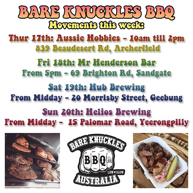 Movements this week:Thur: @aussiehobbiesshop Fri: @mrhendersonbar Sat: @hubbrewing Sun: @heliosbrewing -#lownslow #lownslowbbq #lownslowbrisbane #traditional #itsgoodbbq #woodfired #brisket #pork #lamb #chicken #barbeque #barbecue #brisbane #queensland #australia