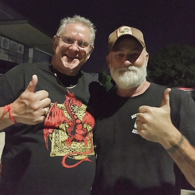 Great to catch up with this bloke (Dino) tonight whilst hustling my BBQ at @thirsty_chiefs - it’s been close to 20 years since we served together in the Navy., and to add to that.. it turns out that he’s the father to one of my favorite peoples to work with at brewery’s 🏻 - Kate ( now off doing her own thing, but we still catch up randomly - like tonight).. 🏻🏻 - I love what I do., and I love how I’m able to catch up with great peoples of my past whilst doing it.. and making new friends in to the future !! BBQ for all !!!!! 🏻🏻🏻