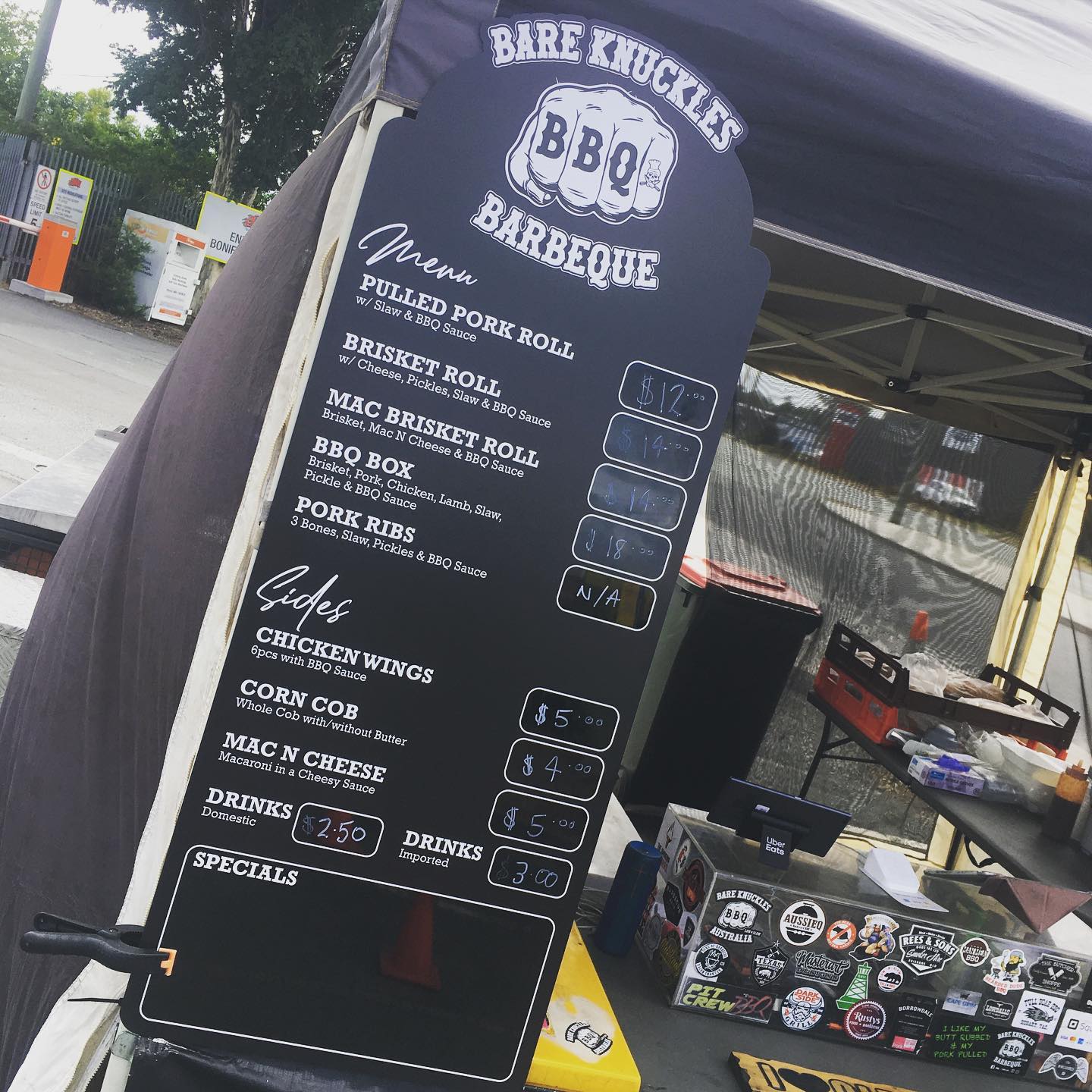 BIG LOVE to Tony of @torksigns - killer job on my new menu board, banner and updated signage on the work truck..! A1 product and service as always !! Hit him up for your next job.. 🏻