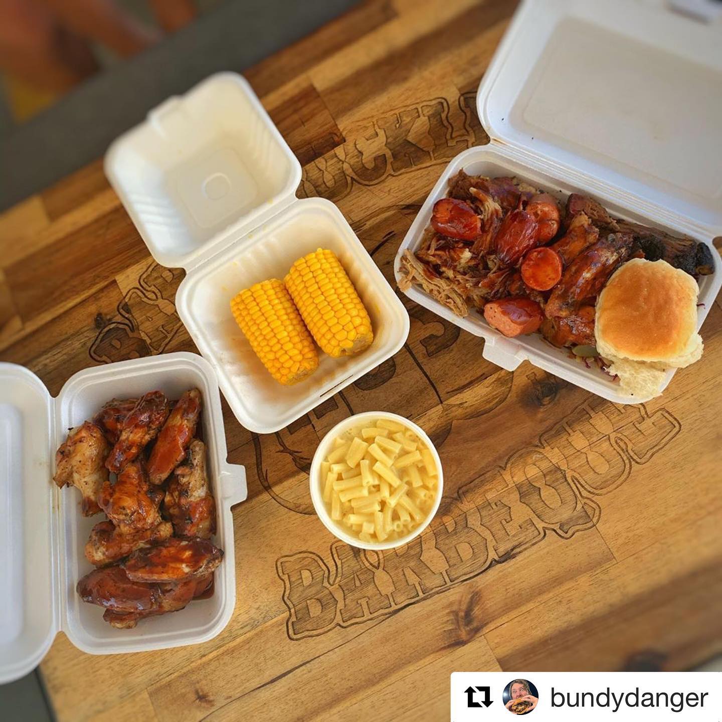 Thanks Bundy., was great seeing you.. even if only a brief catch up.. thanks for the support.. as always..! 🏻#Repost @bundydanger・・・Awesome feed from @bareknucklesbbq today out the front of @thirstychiefs! Delicious & #moistAF! They’re still down there so get on it and grab some tasty ales at the same time! Multi-tasking Looking forward to my leftovers at dinner 😀 This also counts as Day 7 for me in the @northsidebbqsocialclub 7 Day BBQ Challenge, I saved my cheat day for last! .#bbq #barbecue #barbeque #smoke #grill #beef #brisket #pulledpork #pork #sausage #corn #macncheese #chickenwings #chicken #wings #beer #craftbeer #northlakes #nbsc #nbsc7bbqin7days