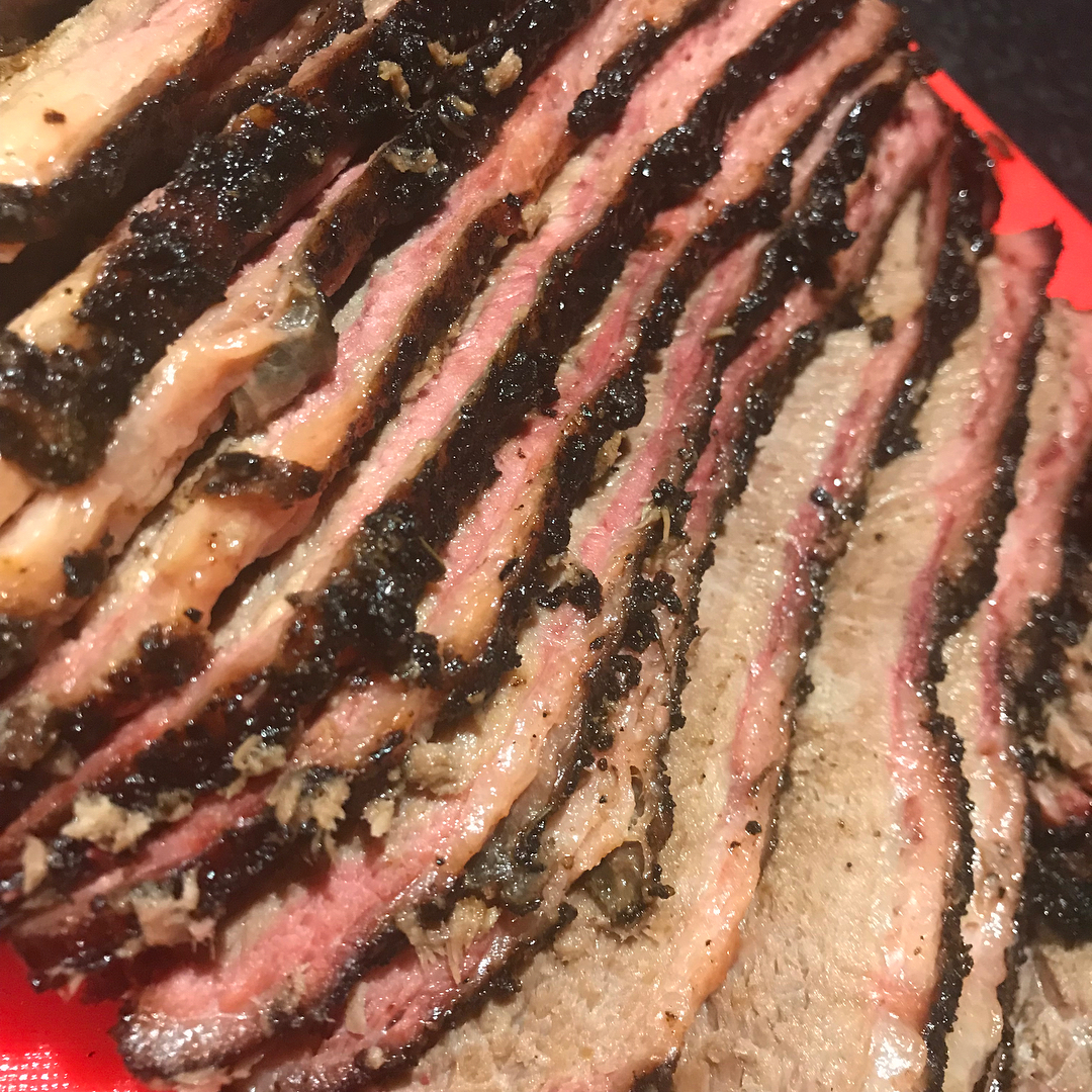 Stoked at how juicy my Brisket came out today !!! Pulled Pork and Ribs were sweet too.. but the Brisket was the one that had me truly smiling... sooooo juicy... 🏻🏻🏻