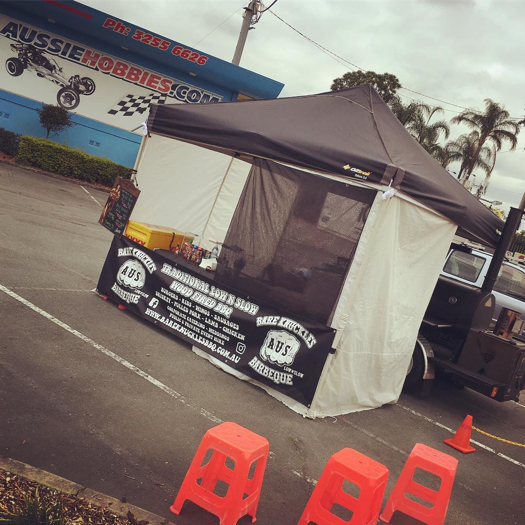 “Tomorrow” - Thursday - You’ll find BKB setup at AUSSIE HOBBIES - 839 Beaudesert Rd, Archerfield - from 10am till 2pm - Brisket Burgers, Pulled Pork Burgers, Chicken Wings, MAC n Cheese and Soft Drinks... Come at me !! 🏻🏻🏻
