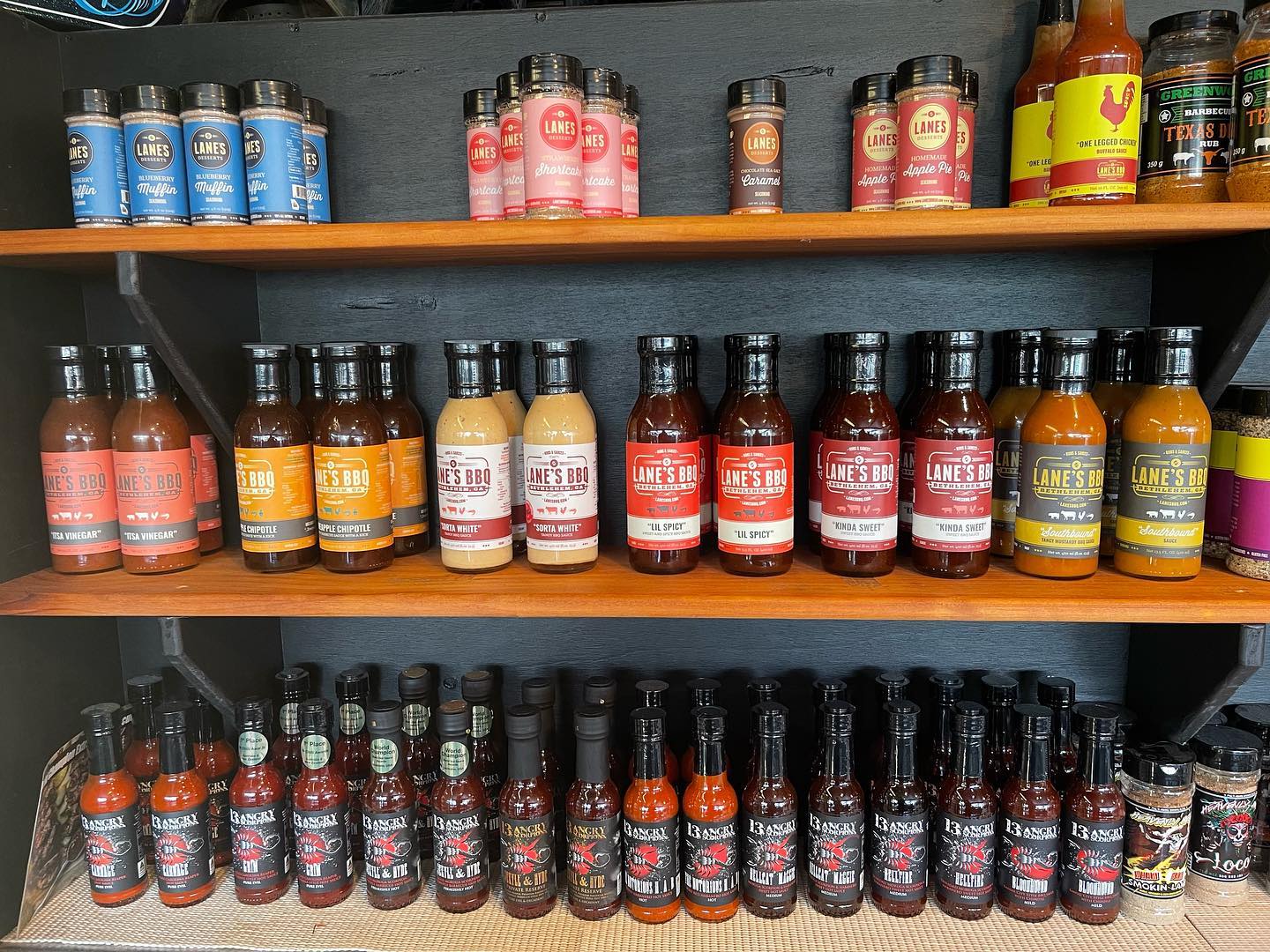 Don’t forget to buy dad his Fathers Day present! Come on in and get a selection of Rubs, sauces, glazes, BKBBQ Sauce and of course can’t forget all our BKBBQ MERCH! (Shirts, Hats, Jumpers, Stubby Coolers, Coffee Mugs, Stickers)!!